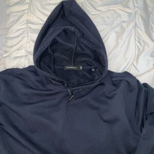 Ermenegildo Zegna Dark Blue Knitwear hoodie, size XXL